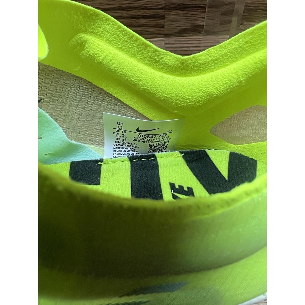 Nike Zoom Victory 5 XC Distance Running Spikes Volt AJ0847-702 Men Size 11 - Picture 4 of 12